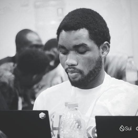 At the keyboard — Lagos Hacker House